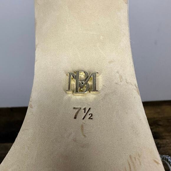 Badgley Mischka Women’s Lilllie Satin Rhinestone Heels White Size 7.5 Elegant - Picture 10 of 11